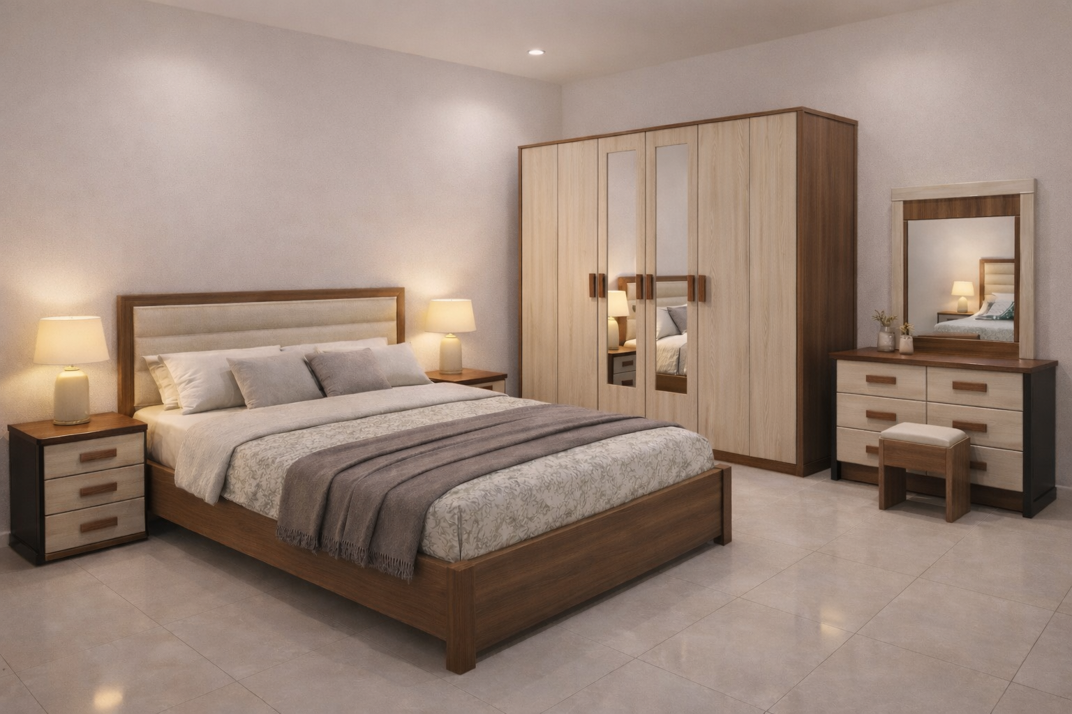 غرف نوم جديدة نفرين 7 قطع كاملة