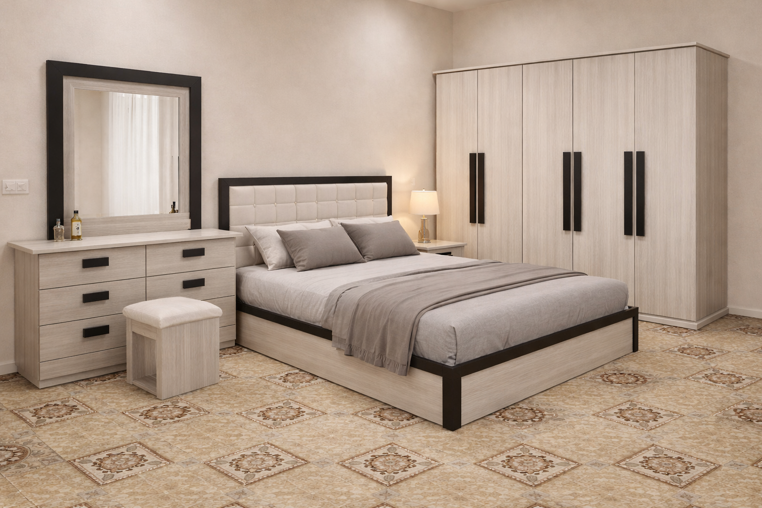 غرف نوم جديدة نفرين 7 قطع كاملة