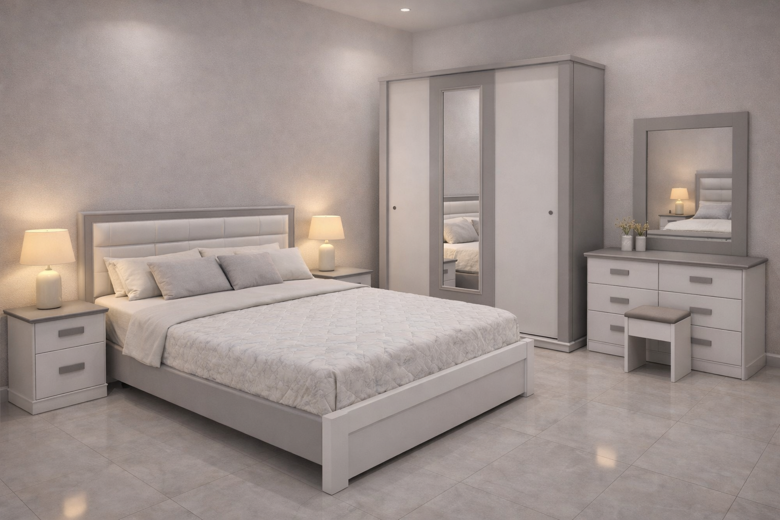 غرف نوم جديدة نفرين 7 قطع كاملة