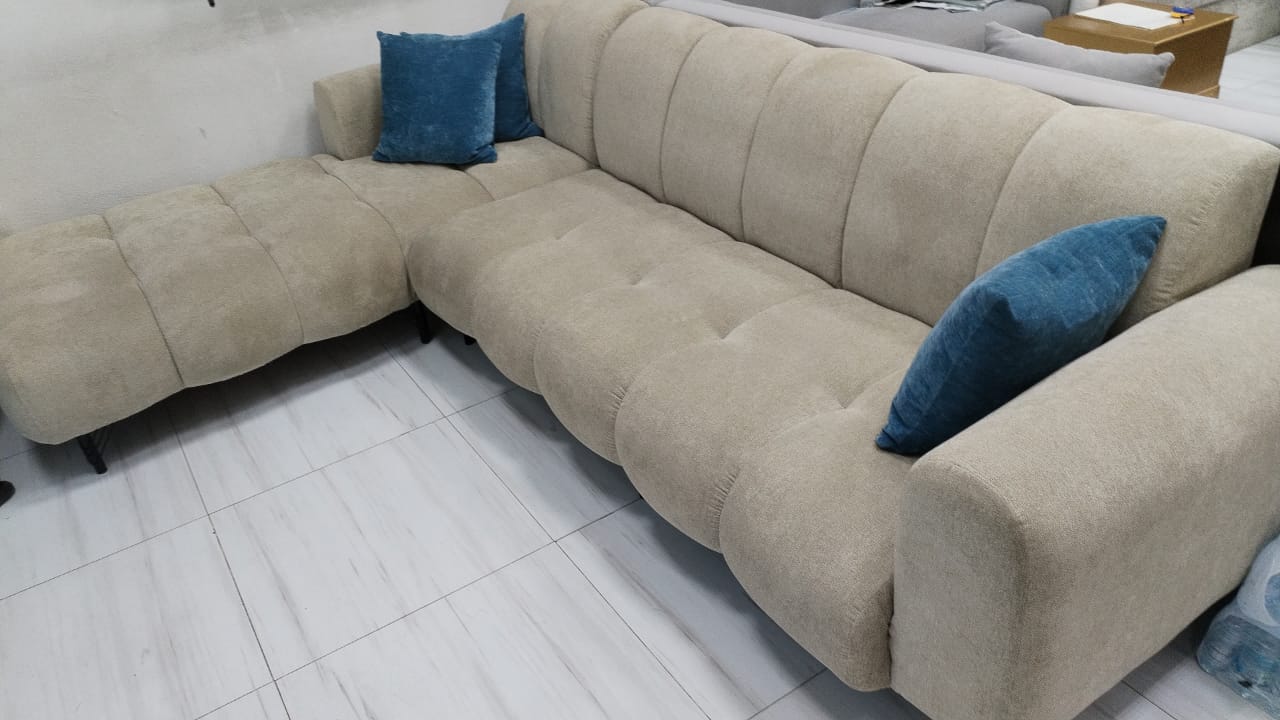 كنب زاوية L بالرياض من شركة البركات 