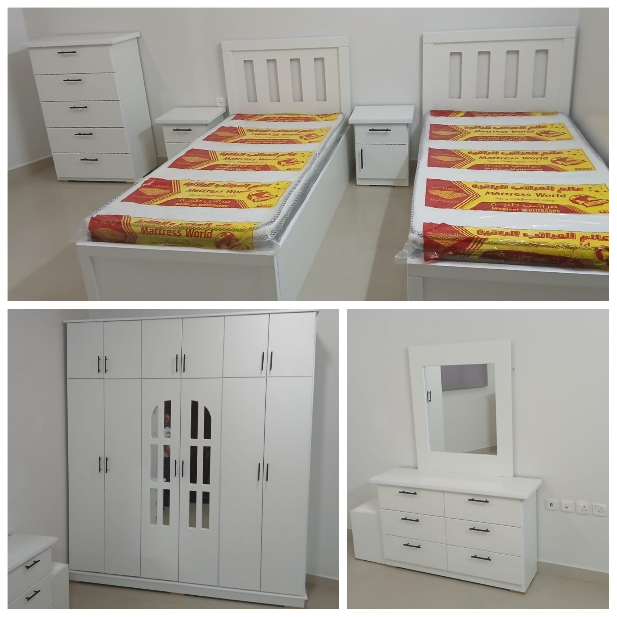 غرف نوم جديدة نفرين 7 قطع كاملة