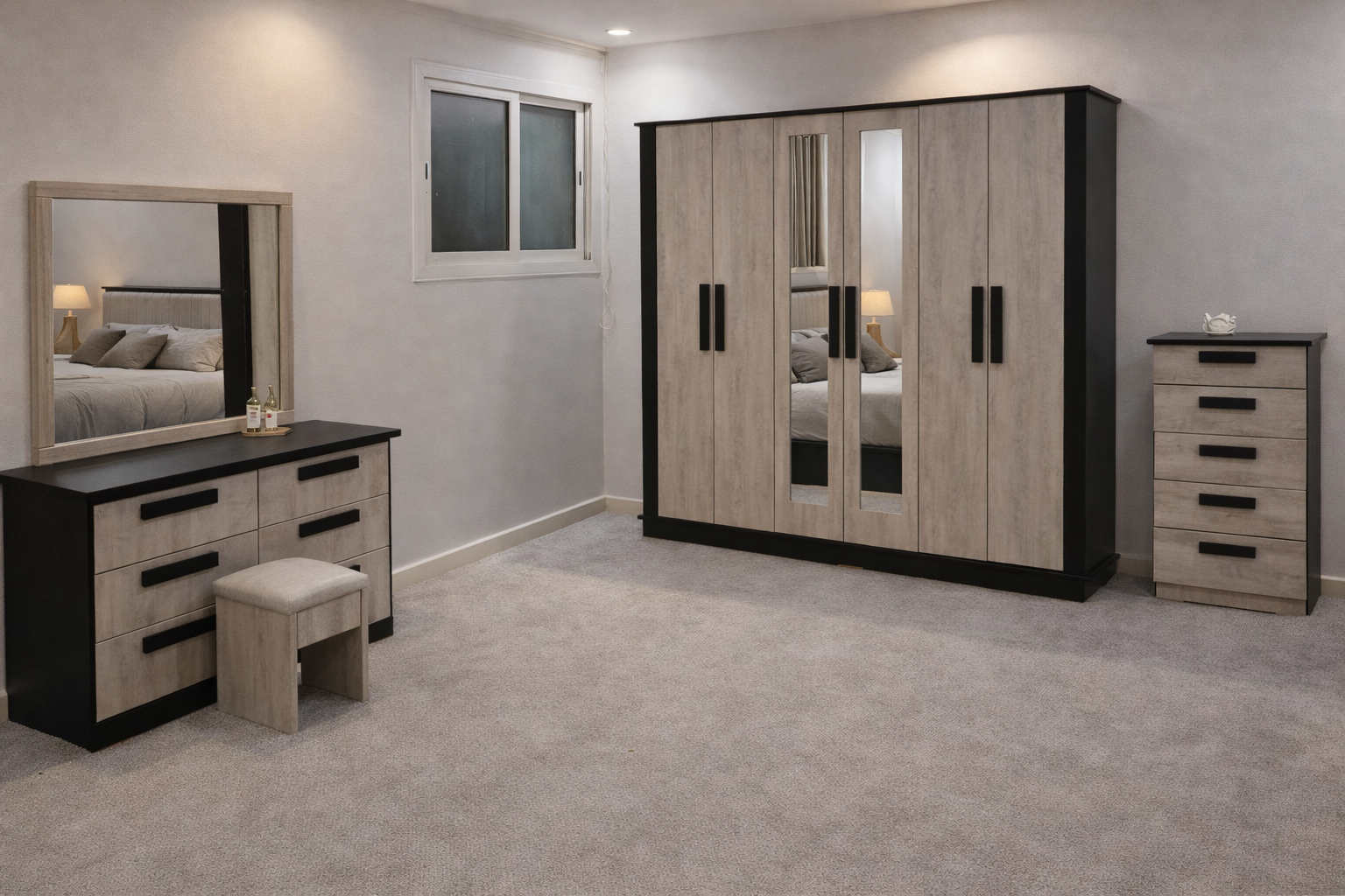 غرف نوم جديدة نفرين 7 قطع كاملة