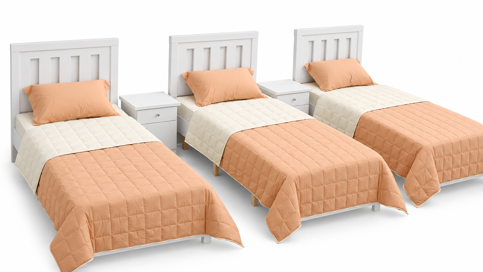 Three White Beds with Peach Bedding-5.png