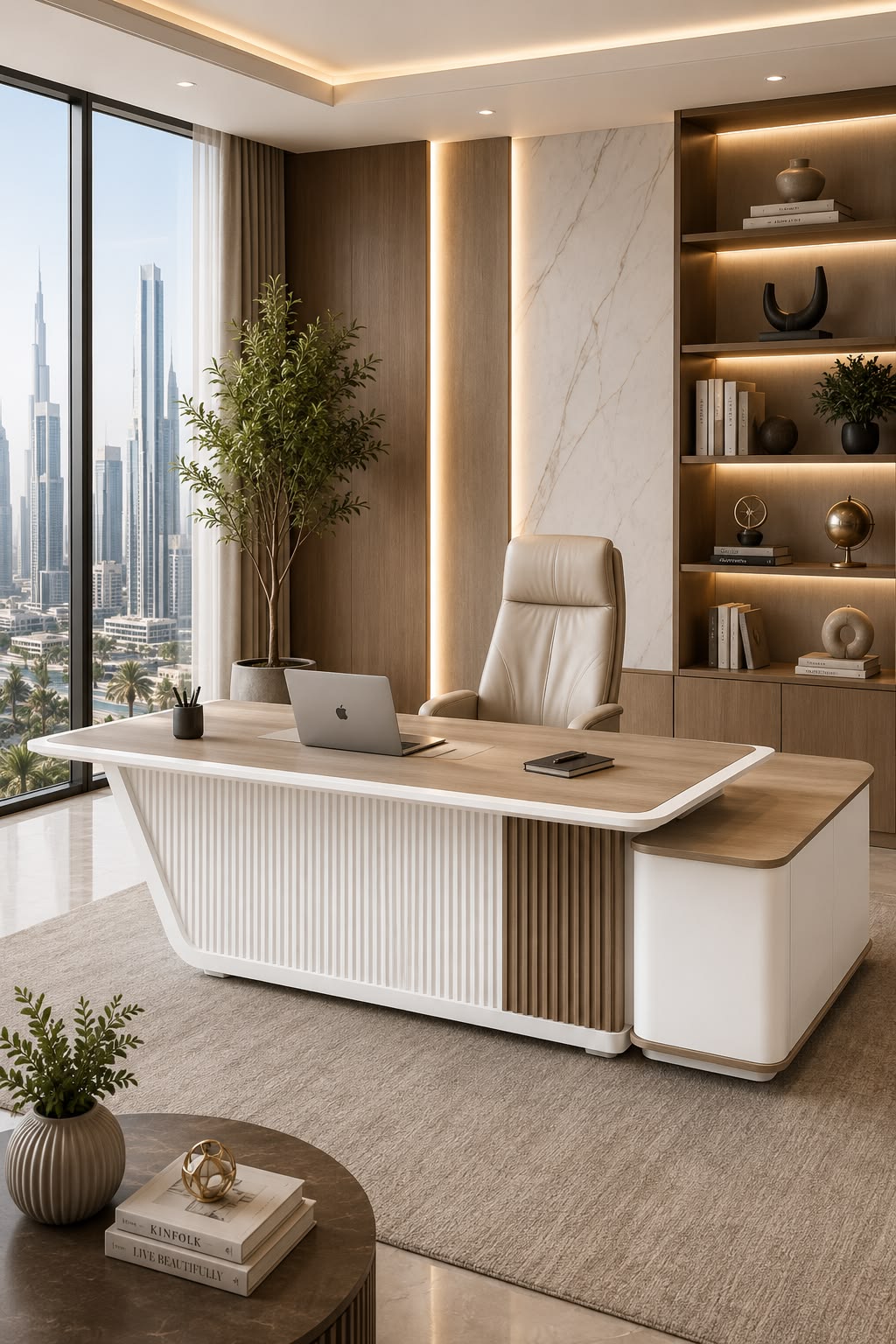 افضل مكتب مذاكرة خشب بأدراج بالرياض | تصميم عملي وأنيق من شركة البركات